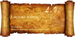 Laczay Vince névjegykártya